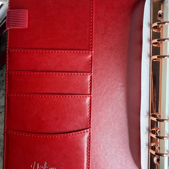 Brown Checkered A5 Planner with RED INTERIOR - Picture 8 of 15